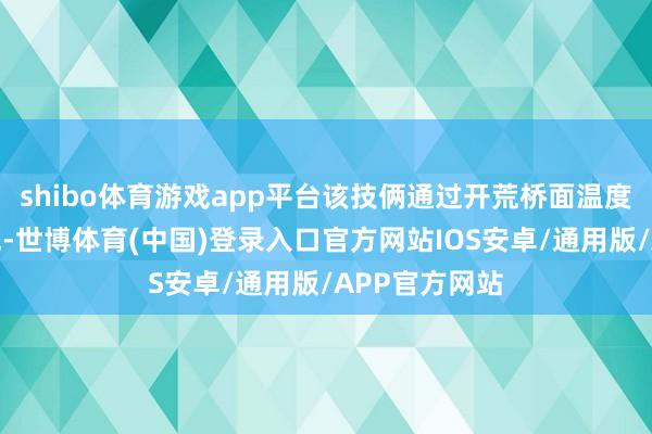 shibo体育游戏app平台该技俩通过开荒桥面温度监测预警系统-世博体育(中国)登录入口官方网站IOS安卓/通用版/APP官方网站