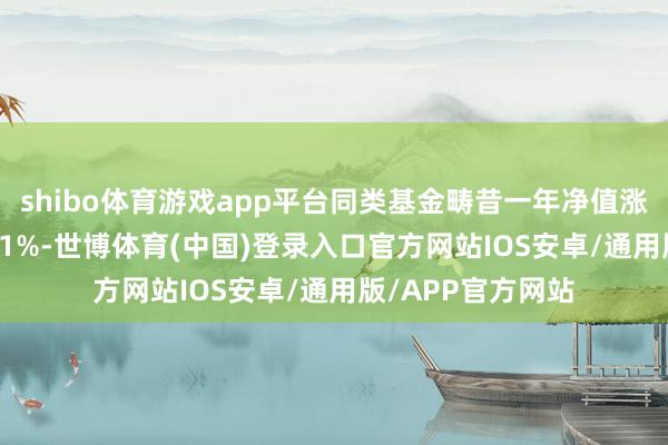 shibo体育游戏app平台同类基金畴昔一年净值涨幅中位数为18.51%-世博体育(中国)登录入口官方网站IOS安卓/通用版/APP官方网站
