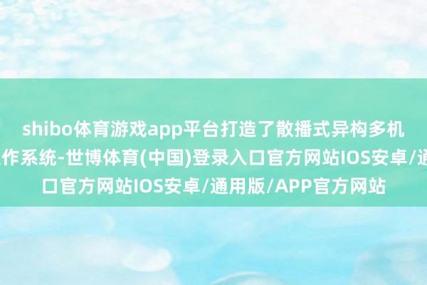 shibo体育游戏app平台打造了散播式异构多机协同机器东说念主操作系统-世博体育(中国)登录入口官方网站IOS安卓/通用版/APP官方网站
