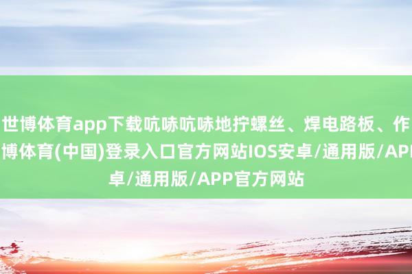 世博体育app下载吭哧吭哧地拧螺丝、焊电路板、作念测试-世博体育(中国)登录入口官方网站IOS安卓/通用版/APP官方网站