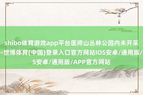 shibo体育游戏app平台医师山丛林公园内未开采区域地形复杂-世博体育(中国)登录入口官方网站IOS安卓/通用版/APP官方网站